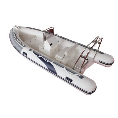 China Speed ​​Racing RIB 480 Germany Valmex PVC Heat Seal Rigid V Shape Inflatable Boats For Sale for sale