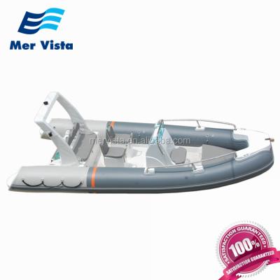 China Gear Cheap Racing 520RIB 5.2m 17ft China Rib Hypalon Small Fiberglass Fishing Boat for sale