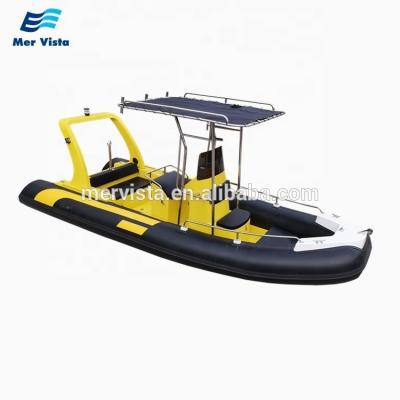 China Speed ​​Racing CE 5.8m RIB Boat Rigid Inflatable With Console For Sale for sale