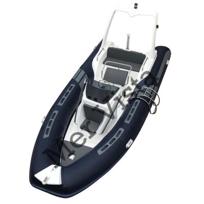 China Gear Racing 19Ft Most Popular Hypalon Fiberglass Hull Wholesale Inflatable Rib Boat for sale