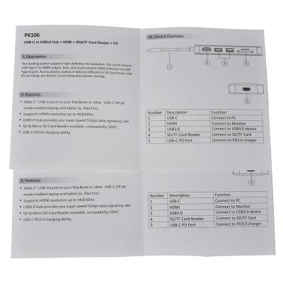 China Environmental Friendly Custom Printed Folding Packing Instructions Accordion Paper Card Sheet Flyer - Buy Folding Paper Cards, Instruction Cards for sale