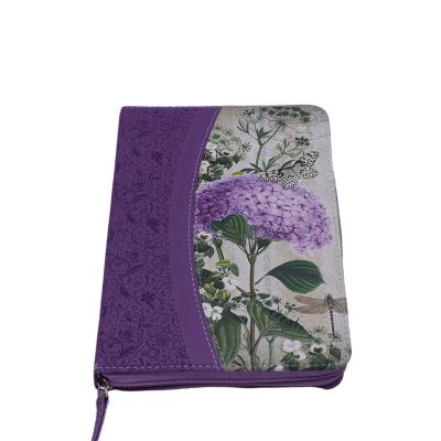 China A4 Hardcover Zipper Flower Graphic Notepad Thickened Creative Cool Diary Hand Notebook for sale