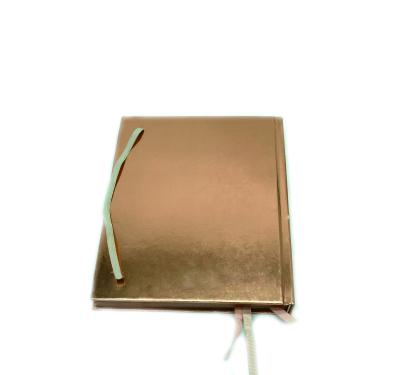 China Hardcover Book Gold Plated Notepad Special Size Blank Drawing Notebook for sale