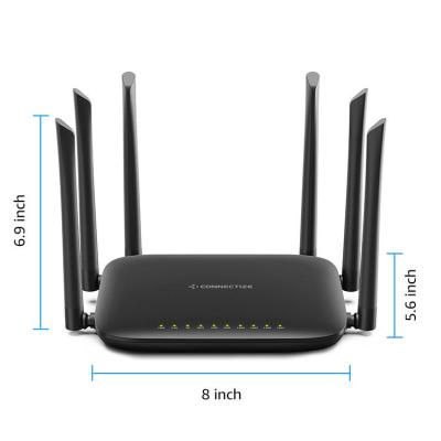 China 1000mbps home professional dual band internet router ui hotspot wifi large wifi router for sale