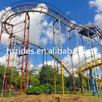 China Fiberglass Roller Coaster Amusement Park Equipment Rides for sale