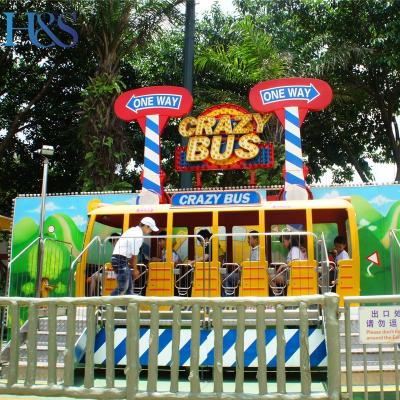 China Amusement Park Steel Equipment Rides Crazy Bus Rides For Theme Park for sale