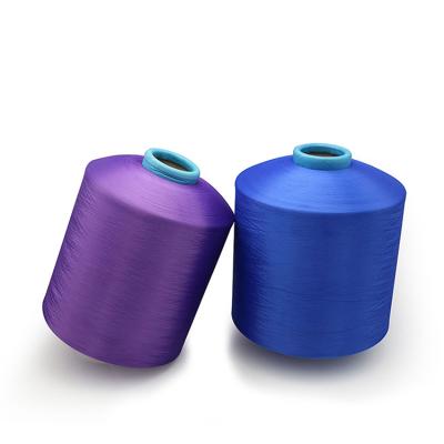 China DTY 50 Denier Polyester Long Lasting Textured Bulk Yarn Polyester Bright Yarn for sale