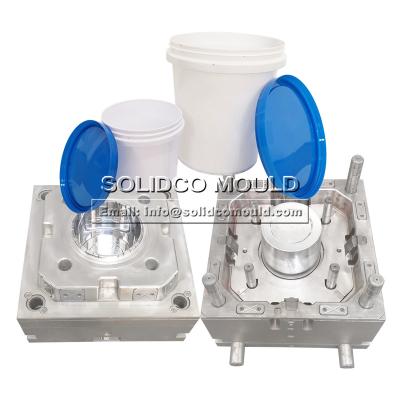 China Plastic IML Label Plastic Injection Mold for sale