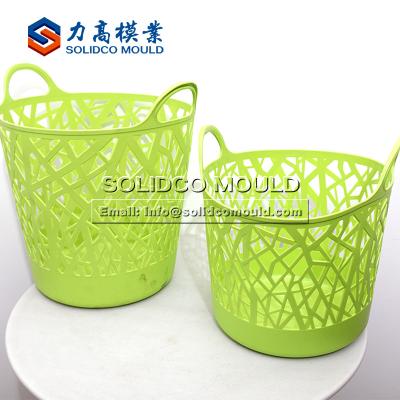 China Factory Clothes Storage Plastic Different Sizes Laundry Basket Mold Dirty Injection Mold Manufacturer for sale