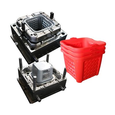 China Holding Dish Plastic Household Using Basket Injection Mold For Basket With Handle for sale