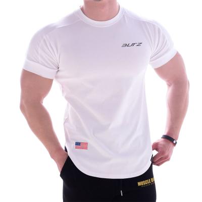 China Custom QUICK DRY LOGO Breathable Mens Sports Wear Body Fitted T Shirts For Men Active Gym Tees for sale