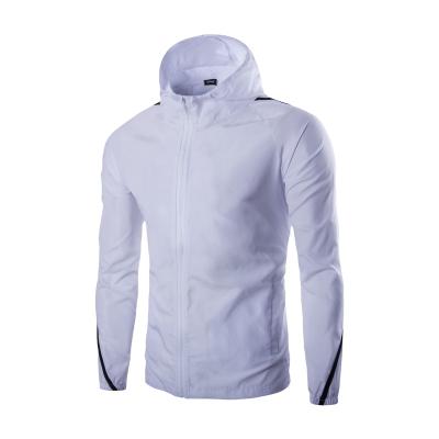 China Regular Hot Selling Zipper Jacket Men's Hooded Sun Block Sports Coat Spring Summer Sports Jacket for sale