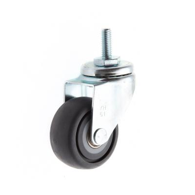 China YH 2.5 Inch Modern Swivel TPR Threaded Stem Caster for sale