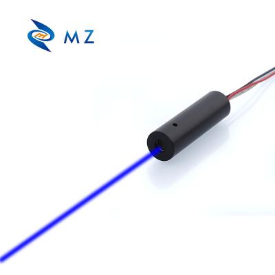 China Dot Laser Module 450nm 12mm Aluminum Blue Industrial Grade 10mw APC Drive for sale