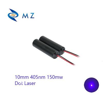 China High Power 10mm 405nm 150mw Laser Blue Blue Dot Laser Module Industrial Light Hotels For Measuring Distance for sale