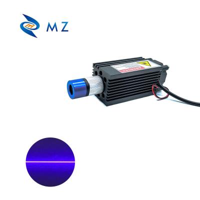 China Blue Line Laser Module Industrial-Grade Focus Hotels High-Brightness Blue Adjustable Line Laser for sale