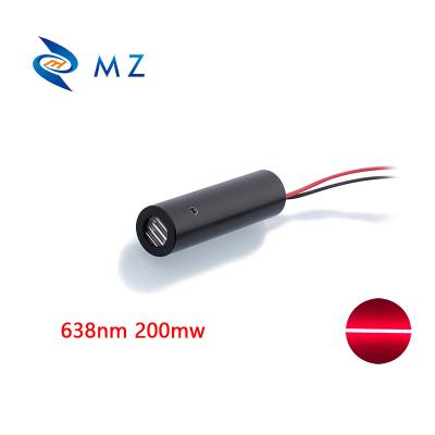 China Garment Shops 12mm 638nm 100mw High Power Red Line Industrial Grade Laser Module for sale