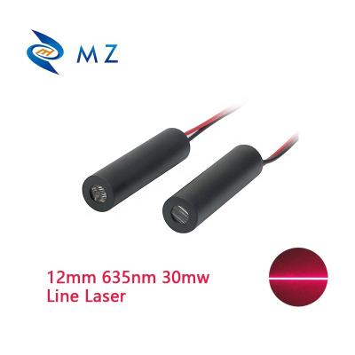 China Red Line Laser Module Industrial Grade Laser Distance Hotels 5-24V 12mm 635nm 30mw Red Line for sale