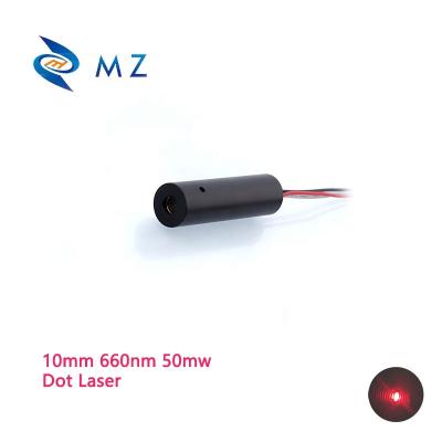 China Hotels Dot Red Laser 10mm 660nm 50mw Circular Red Indicator Dot ACC Drives Diode Industrial Positioning Modules for sale