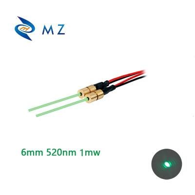 China Hotels Mini Size 6mm 520nm 1mw Dot Laser Module Industrial Dot Laser Module green led by RPA 1mw for sale