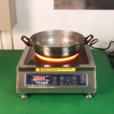 China Latest Hotel Electric Ceramic Cooktop Cooker Commercial Ceramic Flat Top 3500W For School Canteen for sale