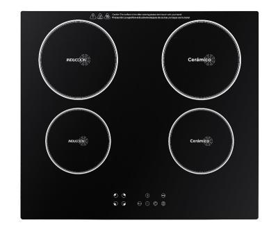 China 6000W Hotel Home Appliances Built In Induction Cooker Hobs With 4 Burners 220V for sale