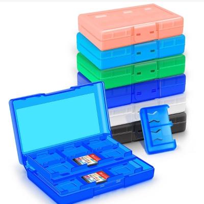 China Games cards 24 in 1 Portable Game Card Case Shockproof Protective Storage Box Compatible with Nintendo Switch Card Holder Accessories for sale