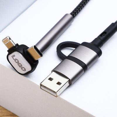 China 3ft Multi Fast Charging COMPUTER Cable 2A Bracket USB Charging Cable For iPhone Type C for sale