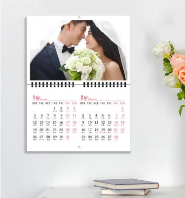 China Custom Advertising Calendar 2021 Company Wall Calendar Table Hang Calendar Custom Printing Calendar for sale