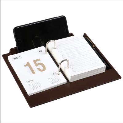 China Table Calendar 2019 April To 2020 March Daily Calendar With Plastic Holder Desk Calendar Custom Logo Available for sale