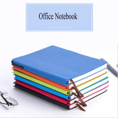 China Nice Soft Leather Design Customize A5 PU Leather Notebook With Pen Holder Soft Cover for sale