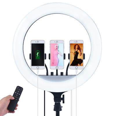 China ABS+PC or aluminum alloy ring light kit: 18