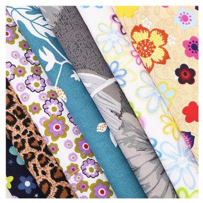 China Water Resistant Wholesale Plant Printed Canvas Fabric For Luggage Tablecloths Curtains Sofas Sewing High-quality Thickened 10oz390G Canvas Cloth for sale