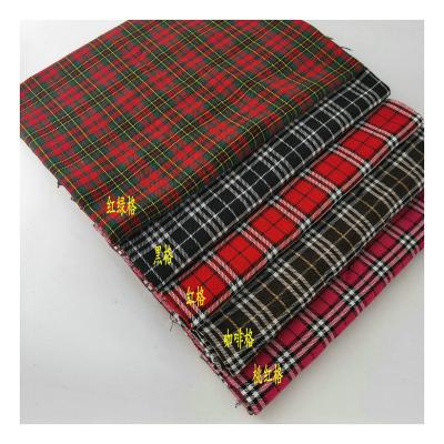 China Tear-Resistant WholesaleScottish Jacquard Plaid300D Polyester Cotton Fashion Children's clothing School Uniform JK Skirt Dress DecorativeFabric for sale