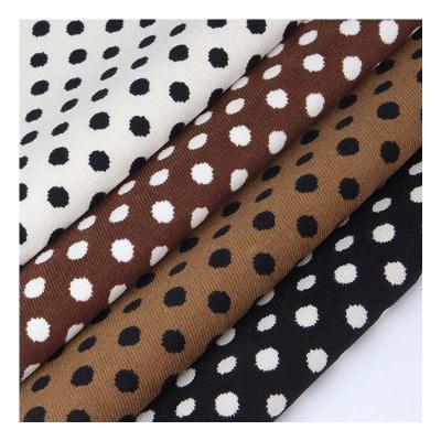 China Shrink-Resistant Wholesale polka-dot corduroy fabric small floral 3mm high quality polyester cloth children's dress home textile luggage shirt for sale