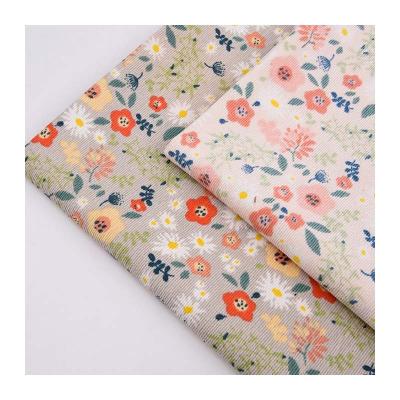 China Shrink-Resistant Wholesale printed corduroy fabric elastic high-quality polyester fabric fashion dresses home textiles luggage shirts for sale