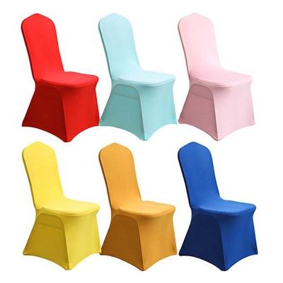 China Dust prevention/beautification decoration Wholesale Conjoined fabric elastic chair covers  new style wedding banquet family restaurant conference chair cover decoration for sale