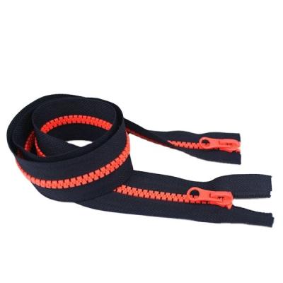 China Auto Lock Two Way Open End Plastic Zipper 2way Zipper for sale