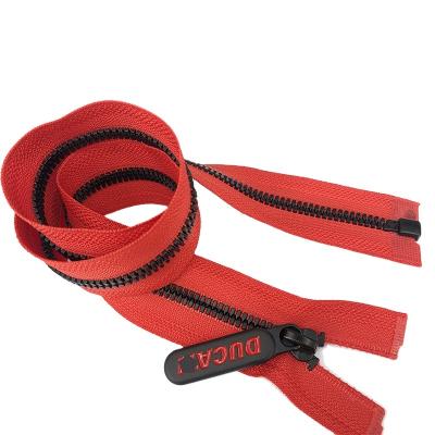 China Auto Lock Plastic Partition Zippers For Sleeping Bag for sale