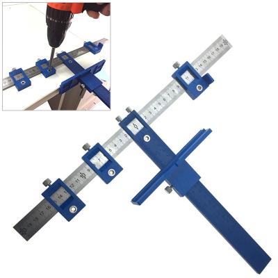 China Adjustable Carpenter's Punch Locator Drilling Guide Woodworking Tool for Handles Knobs Top and Drawer Pull for sale