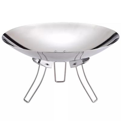 China Best Saddle Heater Bbq Grills Fire Bowl Amazon Stocked Stainless Steel Outdoor Fire Basket Pan Pit Bowl for sale