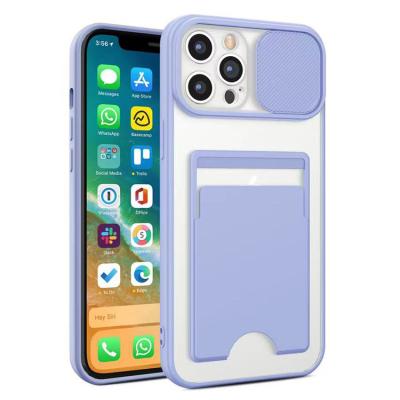 China New Arrival Wholesale Price ID Card Holder Phone Cover For iPhone 13 Pro Credit Card Holder Pocket Case Phone Accessories For iPhone 13 pro for sale