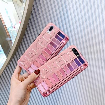 China new arrival makeup phone shell eyeshadow back soft tpu phone case for apple iphone xs xs xr 9 8 7 6 for iPhone X/XS for sale