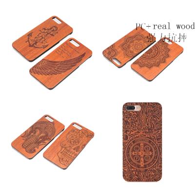 China Real Nature Wood + TPU Design Your Own Wooden Phone Case, Cheap Engraving Whole Phone Cover Case For iPhone 7 Wooden Case for sale