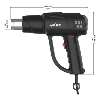 China Wholesale Price Cool/Hot Air Second Speed ​​Wind Speed ​​By Button 2000W Electric Hot Air Gunheat Gun for sale