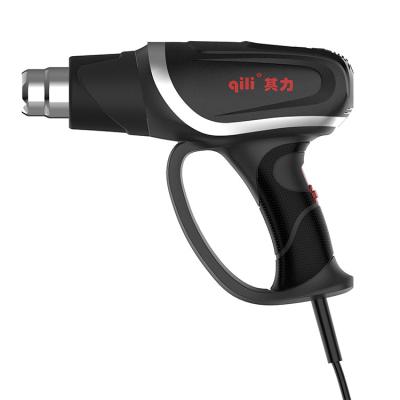 China Factory supply heat gun cool/hot air Qili QR-613B small direct digital display temperature gun electric heater for sale