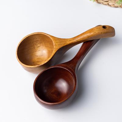 China Sustainable Custom Pocket Rice Soup Kitchenware Home Kitchen Tools Wooden Cookware Set for sale