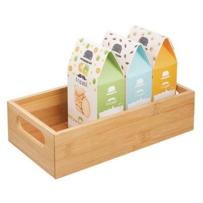 China Viable factory direct supply can choose LOGO bamboo wooden food storage box soup spice snack storage wooden box for sale