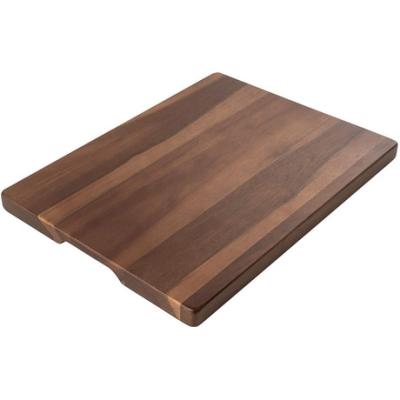 China Sustainable Household Creative Wooden Acacia Beef Bread Fruit and Vegetable Kitchen Bel Grain Wooden Cutting Board With Groove for sale