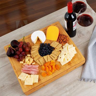 China Sustainable Hot Selling Wooden Cheese Board Cheese Cutting Board And Knife Set For Cheese Cutting for sale